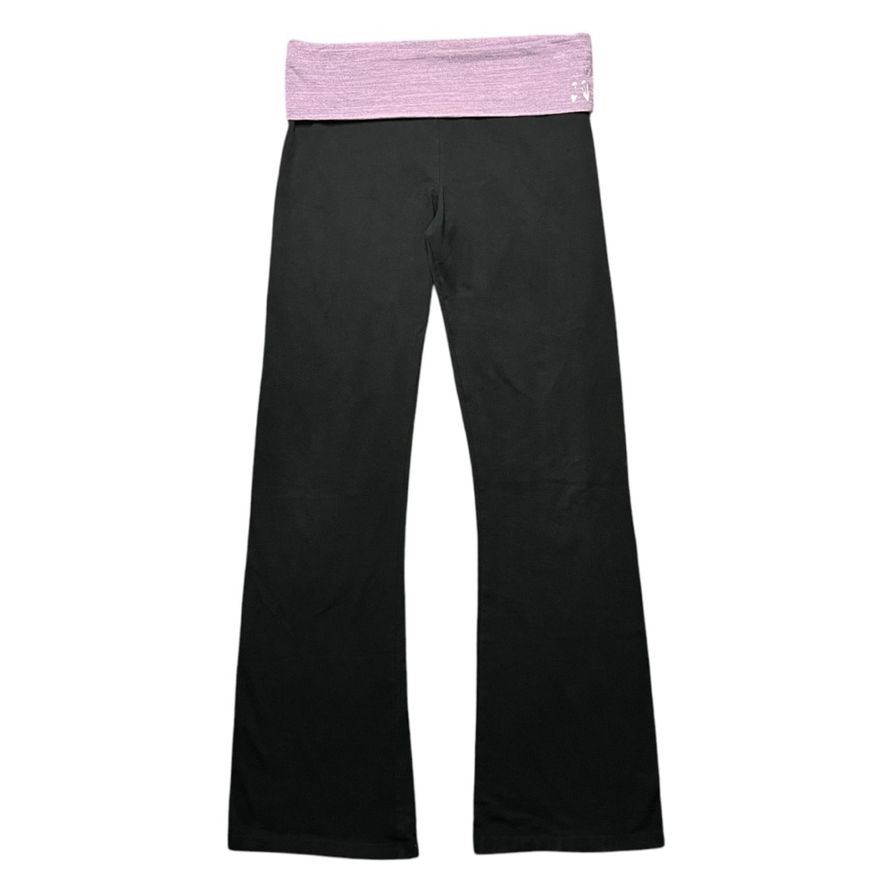 Victoria’s Secret Vintage Fold Over Flare Leggings Yoga Pants Angel Wing…